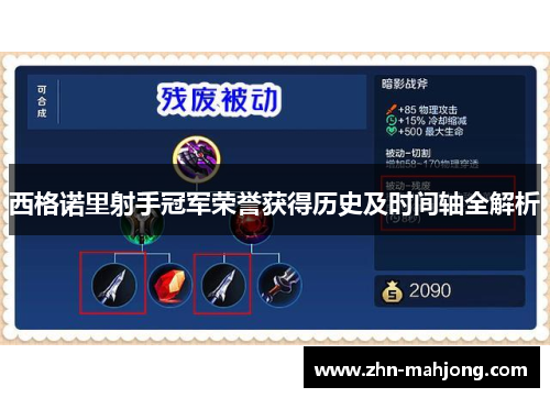 西格诺里射手冠军荣誉获得历史及时间轴全解析 西格诺里射手冠军荣誉获得历史及时间轴全解析